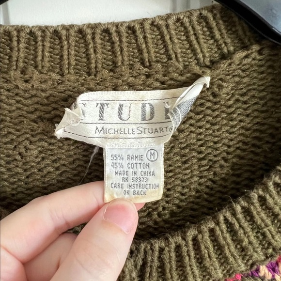 Vintage studio by michelle Stuart floral knit button front cardigan - Picture 2 of 3